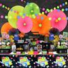 Hegbolke 80s Party Supplies - 61 Pcs Plates, Napkins, Tablecloth Set for Back to the 80s Party Decorations - Serves 20 view 3