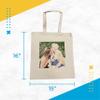 instMerch Custom Canvas Tote Bag for Women  Personalized Gifts for Weddings, Bachelorette Parties, Beach  Reusable (Pack of 10) view 3