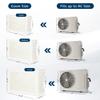 Airdeko Premium Mini Split AC Air Conditioner Cover for Outside Units - Decorative Metal Mini Split Condenser Cover - Rustproof, All-Season Outdoor Protection with Sleek Design - Secure & Durable (S) view 3
