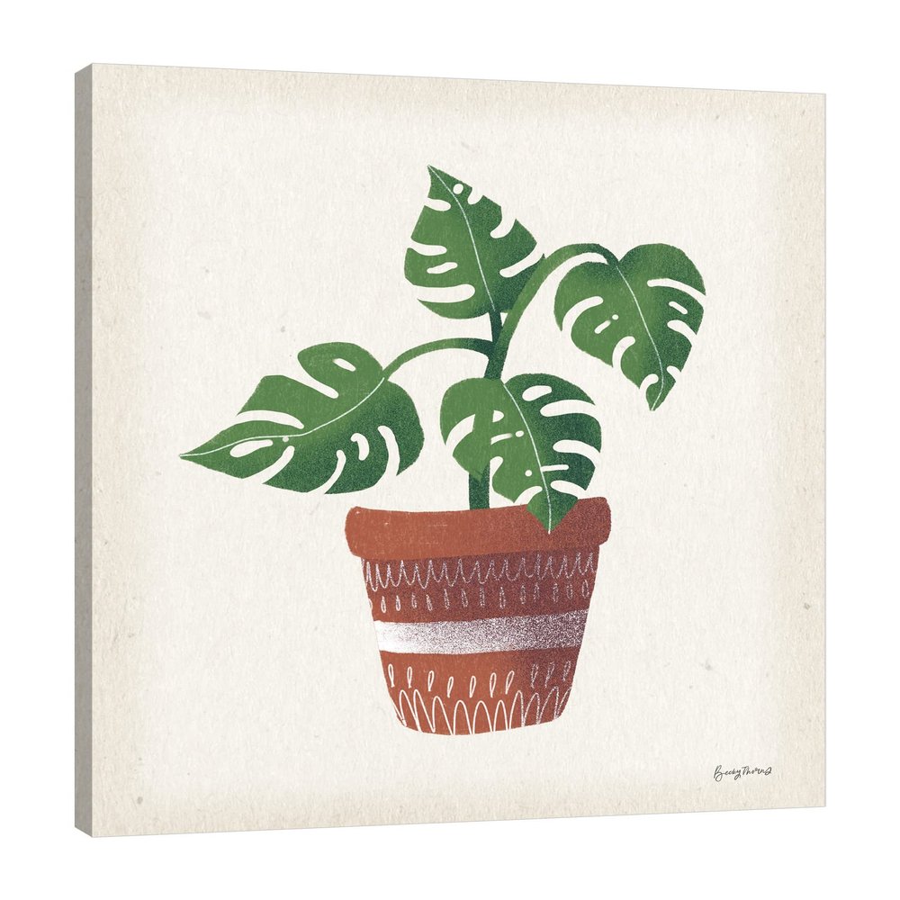Jaxson Rea "Greenhouse III Gallery Wrapped Canvas by Becky Thorns, 24" x 30"