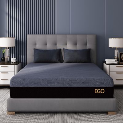 EGOHOME 10 Inch Twin XL Memory Foam Mattress for Back Pain, Cooling Copper Gel Bed in a Box, Foam Made in USA, CertiPUR-US Certified, Therapeutic Medium Firm, Daybed 38x80x10 Black
