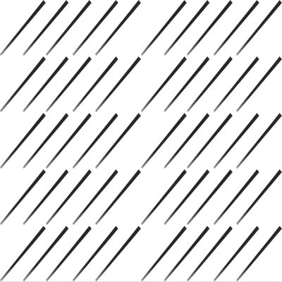Fukui Craft Chopsticks, PBT Resin Chopsticks, Made in Japan, Dishwasher Safe, Slim, Square Chopsticks, Black, 9.3 inches (23.5 cm), Made in Japan (50 Pairs)