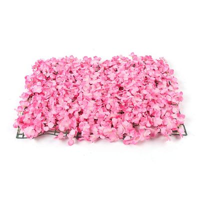10 Pcs Artificial Flower Wall Panels 3D Flower Background Panel for Wall, 60x40cm Wedding Flower Decorations Wall Pink Silk Flower Panels for Party, Nail, Photo Areas, Stage Background