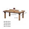 ZJYJFBY Folding Table, Japanese-Style Low Table/Dining Table/Study Table/Small Desk, for Tatami Bedroom Bay Window Tea Room, H30CM (Size : 70x50cm) view 3