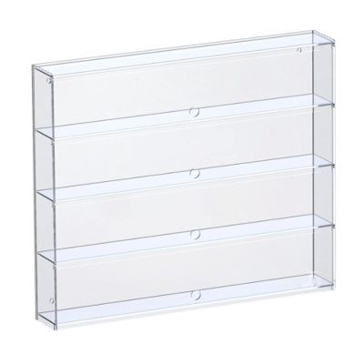 XUEHONG001 Display Clear Case, Protection Showcase, Clear Acrylic Dustproof Storage Case Stand Cube, Figures Perfumes Crafts Protection Organizer Countertop Box, Can Wall Mounted