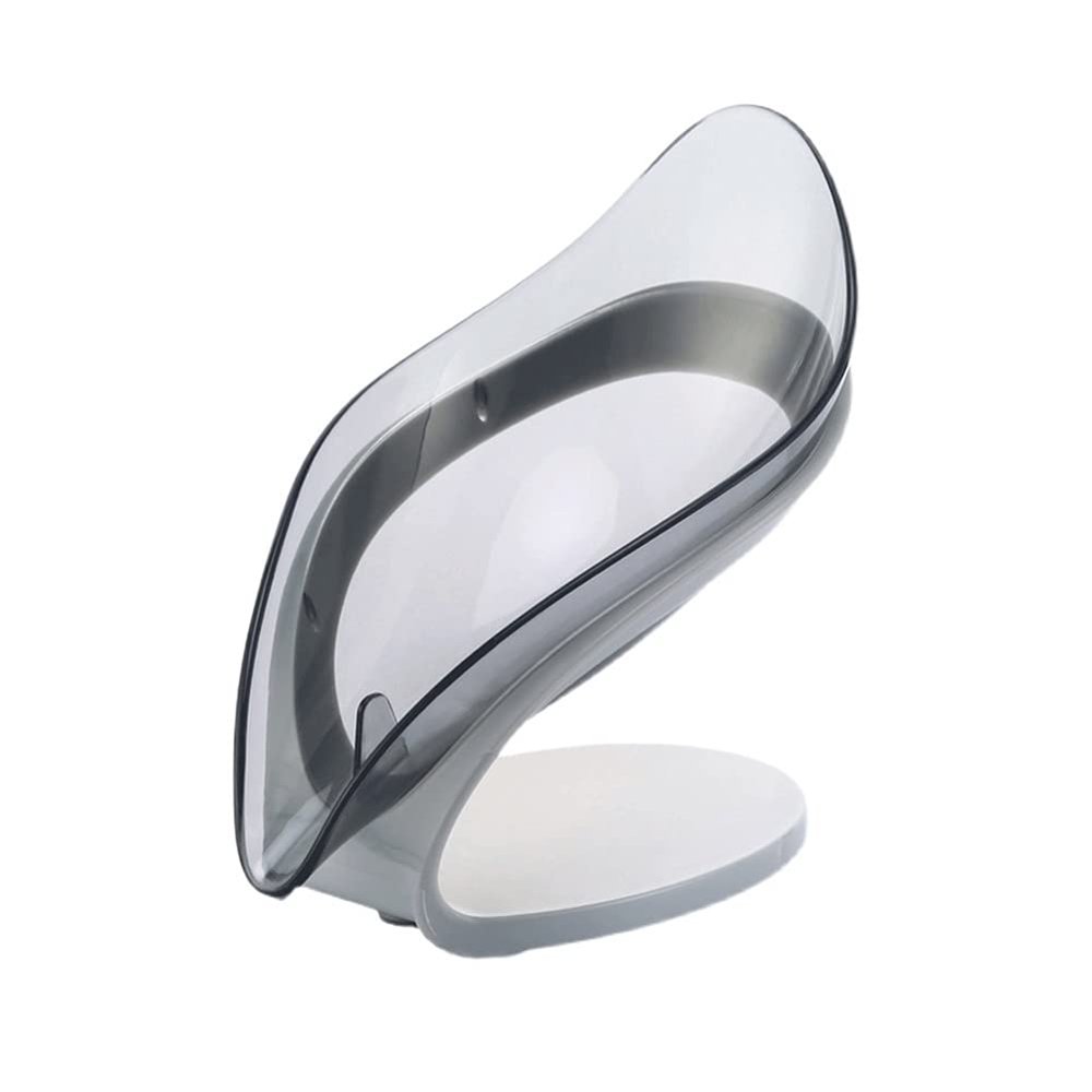 BDPP Soap Tray Soap Dish draining soap Holder Free Perforated soap Tray Cute Creative Leaf soapbox Household Bathroom Decoration Accessories for Showers, bathrooms and Kitchens (Size : A)