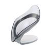 BDPP Soap Tray Soap Dish draining soap Holder Free Perforated soap Tray Cute Creative Leaf soapbox Household Bathroom Decoration Accessories for Showers, bathrooms and Kitchens (Size : A) view 1