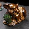 XIALON 9.5cm Color Changing Tea Pet Lucky Pig Tea Table Tea Play Creative Kung Fu Tea Set view 1