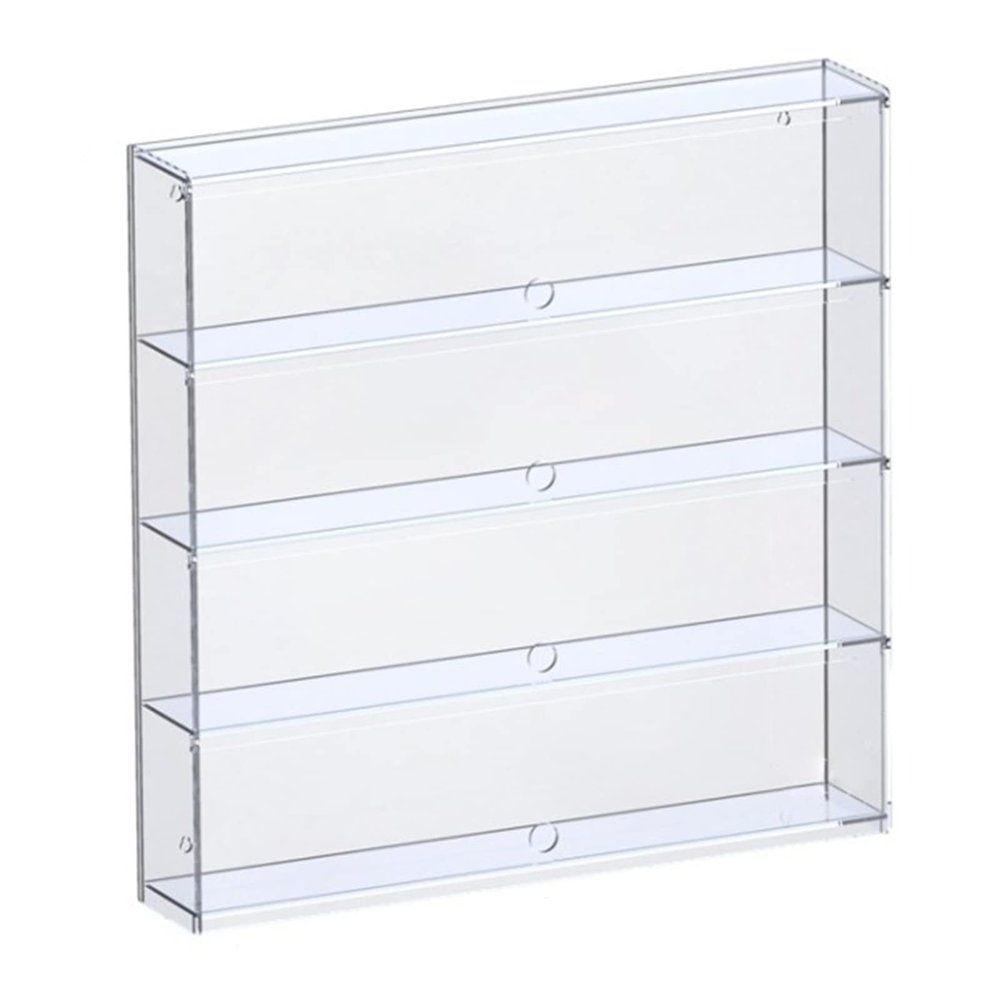 XUEHONG001 Display Clear Case, Protection Showcase, Clear Acrylic Dustproof Storage Case Stand Cube, Figures Perfumes Crafts Protection Organizer Countertop Box, Can Wall Mounted