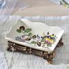 BDPP Soap Tray Soap Dish Ceramic Soap Holder European Style Soap Tray Double Layer Retro Soap Box Drain Creative Bathroom High-end Soap Case for Showers, bathrooms and Kitchens (Size : B) view 1
