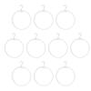 10pcs Plastic Round Circle Loop Hanger Thong Underwears Display Ring Hangers Hook Bikini Swimwear Lingerie Brief Display Hoop Rack Holder view 1