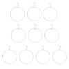 10pcs Plastic Round Circle Loop Hanger Thong Underwears Display Ring Hangers Hook Bikini Swimwear Lingerie Brief Display Hoop Rack Holder view 2