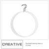10pcs Plastic Round Circle Loop Hanger Thong Underwears Display Ring Hangers Hook Bikini Swimwear Lingerie Brief Display Hoop Rack Holder view 3