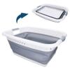 AB Tools Large Collapsible Folding Laundry Clothes Washing Basket 37ltr Capacity Pop Up view 1