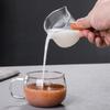70 75ml Heat Resisting Glass Espresso Measuring Cup Double Mouth Glass Milk Jug with Handle Glass Scale Measure Mugs view 4