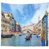 BELECO Italy Wall Tapestry 92x70 Inch Venice Tapestry Wall Decor Italian Party Decorations Venice Gondola Rialto Bridge Grand Canal Scenery Italian Tapestry Wall Decor for Bedroom Living Room Dorm view 1