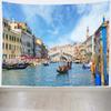 BELECO Italy Wall Tapestry 92x70 Inch Venice Tapestry Wall Decor Italian Party Decorations Venice Gondola Rialto Bridge Grand Canal Scenery Italian Tapestry Wall Decor for Bedroom Living Room Dorm view 2
