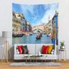 BELECO Italy Wall Tapestry 92x70 Inch Venice Tapestry Wall Decor Italian Party Decorations Venice Gondola Rialto Bridge Grand Canal Scenery Italian Tapestry Wall Decor for Bedroom Living Room Dorm view 3