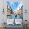 BELECO Italy Wall Tapestry 92x70 Inch Venice Tapestry Wall Decor Italian Party Decorations Venice Gondola Rialto Bridge Grand Canal Scenery Italian Tapestry Wall Decor for Bedroom Living Room Dorm view 4