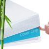 3 Inch Mattress Topper Cover Full (Only Cover) Cooling Rayon Zippered Cover for Mattress Topper with Adjustable Straps for Latex Memory Foam Mattress Cover view 1