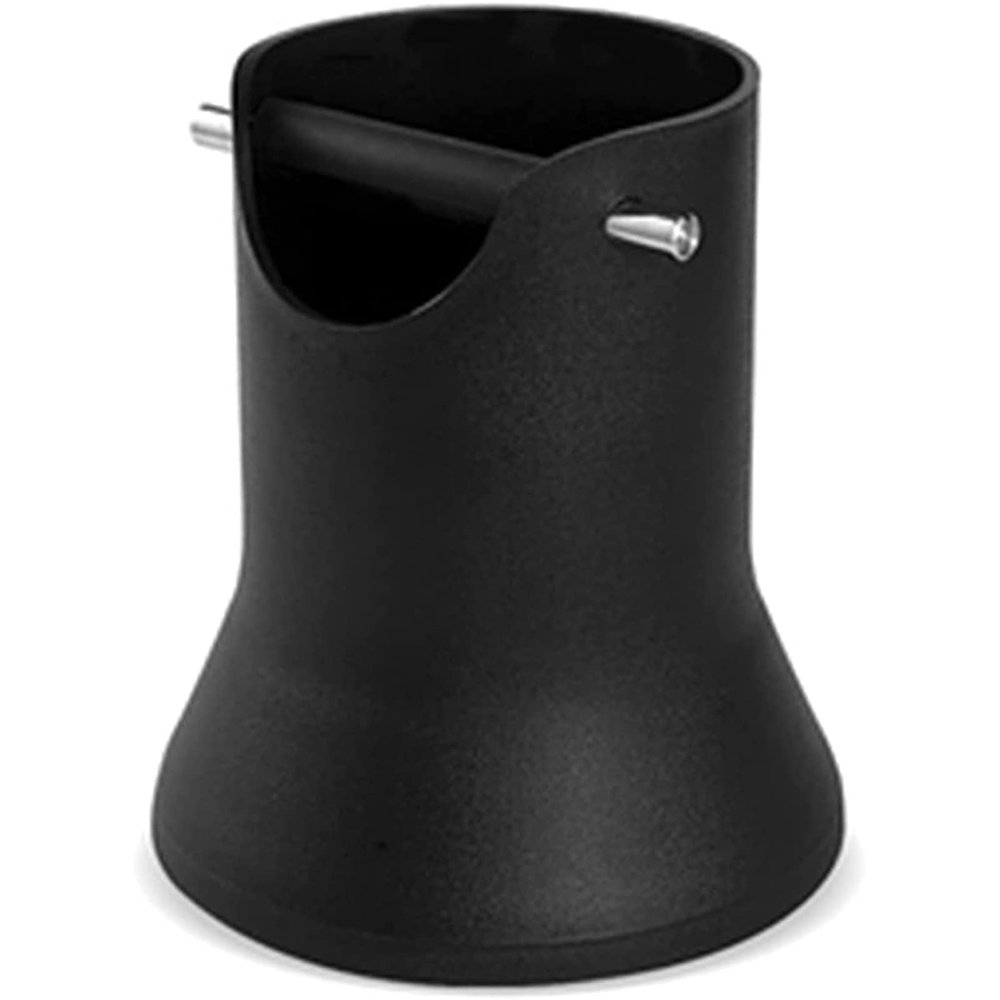Blacklight Espresso Knock Box, Coffee Knock Box Espresso Dump Bin,Vertical Coffee Grounds Container with Removable Knock Bar, for Coffee Shop