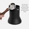 Blacklight Espresso Knock Box, Coffee Knock Box Espresso Dump Bin,Vertical Coffee Grounds Container with Removable Knock Bar, for Coffee Shop view 3