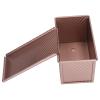 Bread Loaf Pan Non Stick Loaf Cake Pan, Rectangle Loaf Pan with Lid for Baking, Non-stick Long Bread Loaf Pan 8.5 x 4.7 x 4.4in(gold) view 1