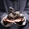 XIALON 16.5cm Purple Sand Pixiu Tea Pet Ornaments Decorations Kung Fu Tea Ceremony Tea Play view 2