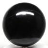 4.1" 3.6LBs Black Agate Carved Sphere Polished Chalcedony Gemstone Crystal Mineral Specimen Ball - India + Stand view 1