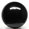 4.1" 3.6LBs Black Agate Carved Sphere Polished Chalcedony Gemstone Crystal Mineral Specimen Ball - India + Stand view 2