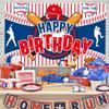 Baseball Party Decorations, Disposable 7 and 9 Plates Napkins Tablecloth Set, 61 Pcs Baseball Party Decor for Baseball Fans Birthday Party, Sports Party Supplies(Serve 20, B) view 4