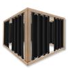 ZJXSNEH Waterproof Outdoor Curtain Panels Blackout Curtains for Sliding Door/Foyer/Arbor/Lanai 1 Panel Black (Width x High) W86.61 x H47.24 x 1PC view 1