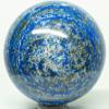 2.1" 235g Blue Lapis Lazuli w/Golden Iron Pyrite Sphere Polished Natural Sparkling Gemstone Crystal Mineral Ball - Afghanistan + Stand view 4