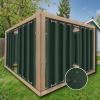 ZJXSNEH Waterproof Outdoor Curtain Panels Blackout Curtains for Sliding Door/Foyer/Arbor/Lanai 1 Panel Dark Green (Width x High) W86.61 x H55.11 x 1PC view 1