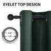 ZJXSNEH Waterproof Outdoor Curtain Panels Blackout Curtains for Sliding Door/Foyer/Arbor/Lanai 1 Panel Dark Green (Width x High) W86.61 x H55.11 x 1PC view 4