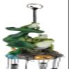 Ebros Gift Whimsical Summer Adventures Green Frog Mother with Babies Family Crouching On Lily Pads by Pond Resonant Tube Wind Chime Sculpture Outdoors Garden Lawn Patio Home Pool Deck Accent Decor view 2