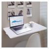 AYLYHD White Wall Mounted Drop-Leaf Folding Floating Table Small Space Saving Dining Table Hanging Computer Desk for Study Dining Room Bedroomwith Installation Tool view 1