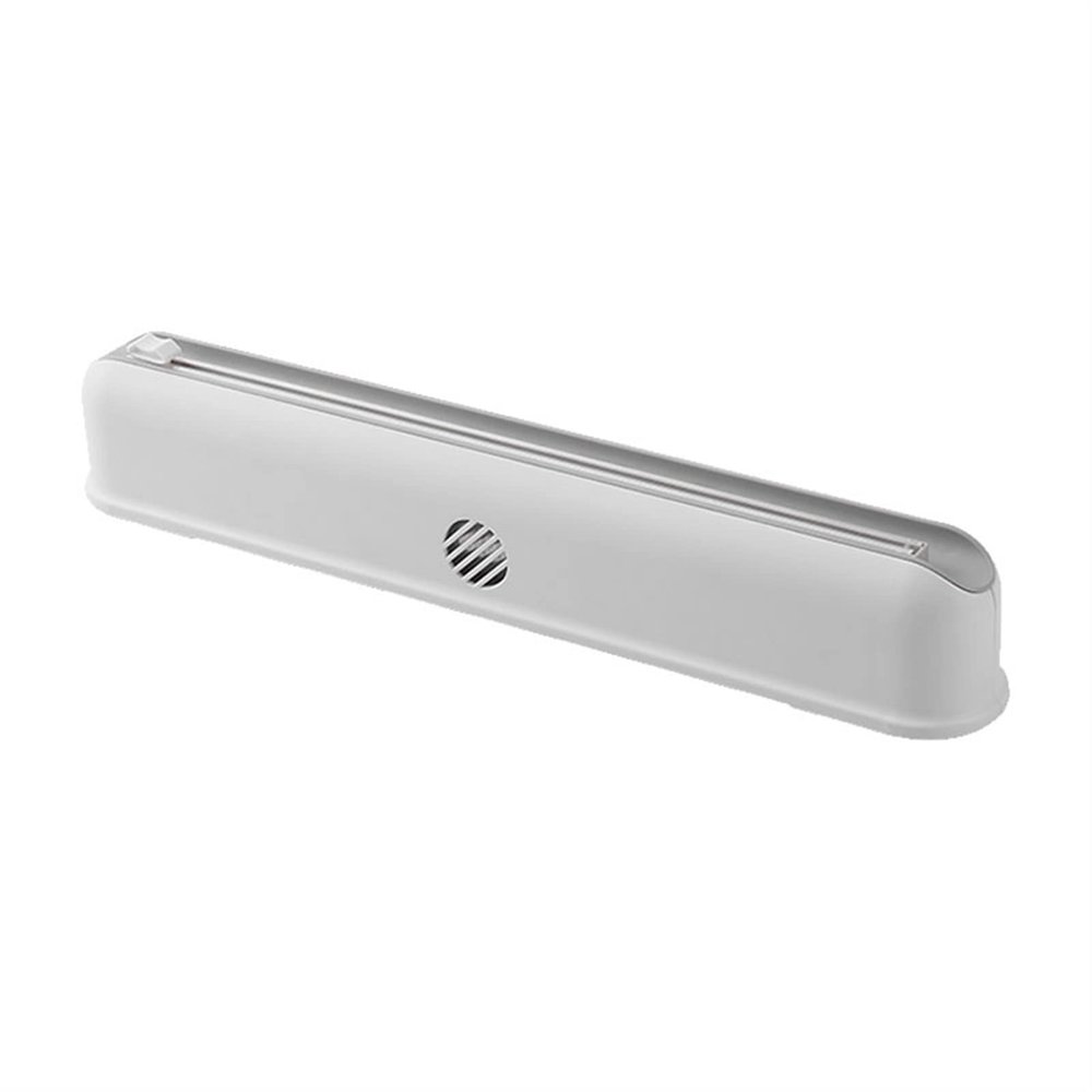 LINFFSTR Reusable Dispenser with Slide Cutter Plastic Wrap Cutter Adjustable Plastic Tin Foil Paper Cling Cutter Kitchen Cling Film Dispenser Easy to Use (Color : Gray)