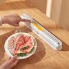 LINFFSTR Reusable Dispenser with Slide Cutter Plastic Wrap Cutter Adjustable Plastic Tin Foil Paper Cling Cutter Kitchen Cling Film Dispenser Easy to Use (Color : Gray) view 3