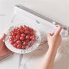 LINFFSTR Reusable Dispenser with Slide Cutter Plastic Wrap Cutter Adjustable Plastic Tin Foil Paper Cling Cutter Kitchen Cling Film Dispenser Easy to Use (Color : Gray) view 4