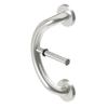 HEALTHCRAFT Plus Toilet Paper Holder & Grab Bar 14.3" - Brushed Stainless view 1