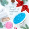 Scala Cellulite Massager Silicone, Bath Scrubber for Smoother Skin Aqua view 2