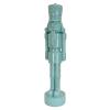 National Tree Company HGTV Home Collection Resin Christmas Themed Nut Cracker, Polyresin and Stone Powder, ICY Blue, 18in view 1