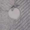 HGTV Home Collection Quilted Velvet Tree Skirt, Silver, 60in view 3