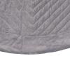 HGTV Home Collection Quilted Velvet Tree Skirt, Silver, 60in view 4