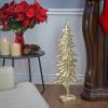 HGTV Home Collection Christmas Tree Decoration, Gold, Carved Wooden Design, Winter Collection, 32 Inches view 2