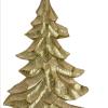 HGTV Home Collection Christmas Tree Decoration, Gold, Carved Wooden Design, Winter Collection, 32 Inches view 3