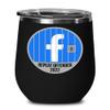 2022 Facebook Jail Repeat Offender Wine Tumbler Prison Cell Inmate Funny Social Media Memes Birthday Christmas Ideas 12oz Hot Cold Cup Coffee Mug Men view 1