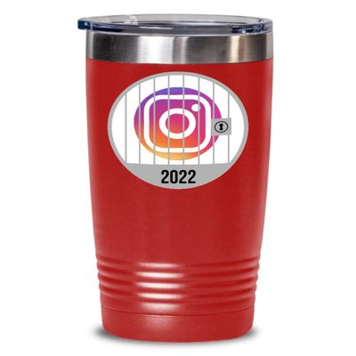 2022 Instagram Jail Tumbler for Influencer Prison Cell Inmate Funny Social Media Memes Birthday Christmas Ideas 20 or 30oz Hot Cold Cup Coffee Mug Men