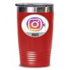 2022 Instagram Jail Tumbler for Influencer Prison Cell Inmate Funny Social Media Memes Birthday Christmas Ideas 20 or 30oz Hot Cold Cup Coffee Mug Men view 1